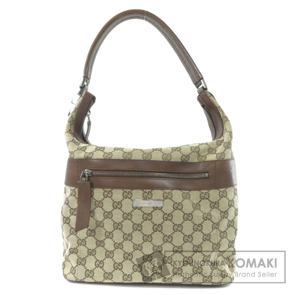 Gucci GG Shoulder Bag Canvas Brown